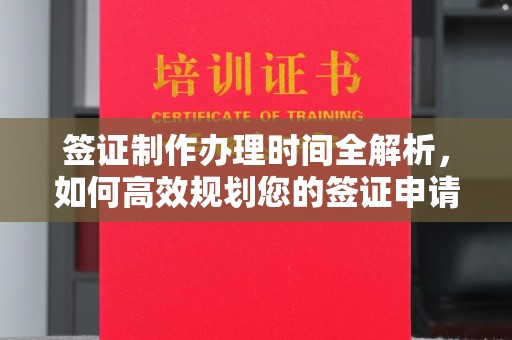 上思签证制作办理时间全解析，如何高效规划您的签证申请流程