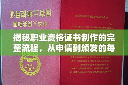 南充揭秘职业资格证书制作的完整流程，从申请到颁发的每一步